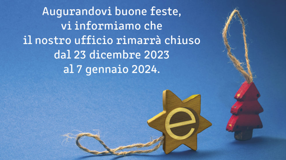 Chiusura Natalizia 2023